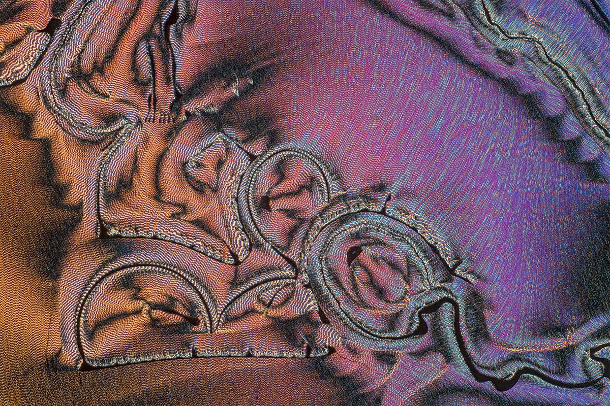 Microcrystals in polarized light, Ascorbic acid in a magnification scale of 20x / magnification approx. 250:1.
