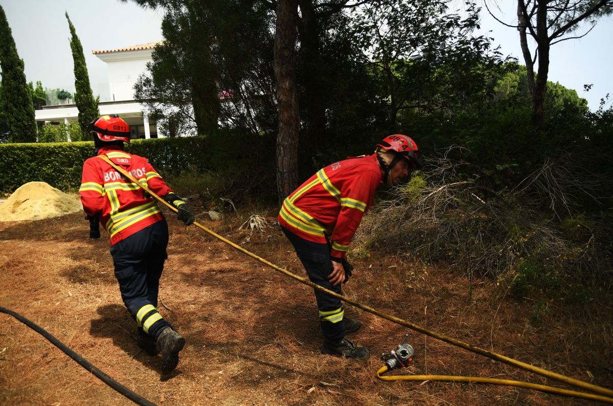 Wildfires Spread Through Quinta do Lago in Portugal