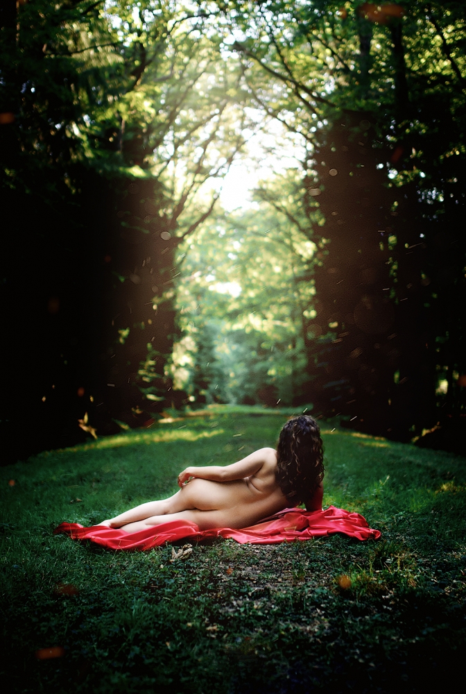 The girl at the blackboard