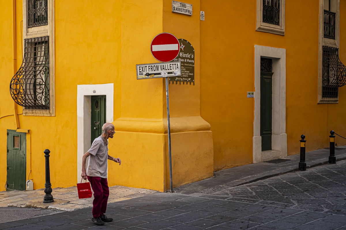 Exit from Valletta