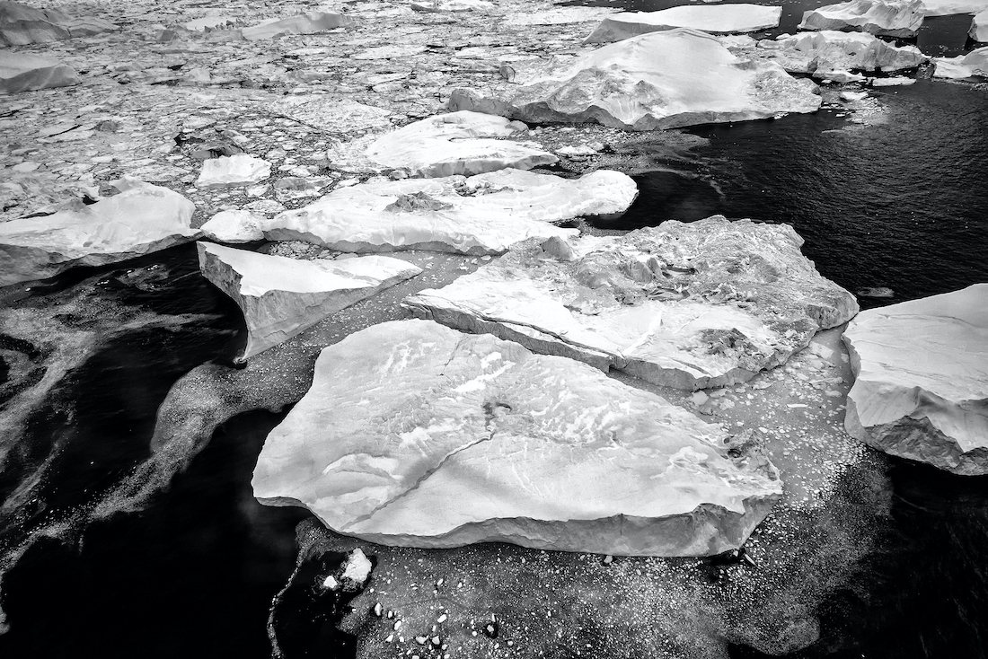 Over the iceberg (Black and White)
