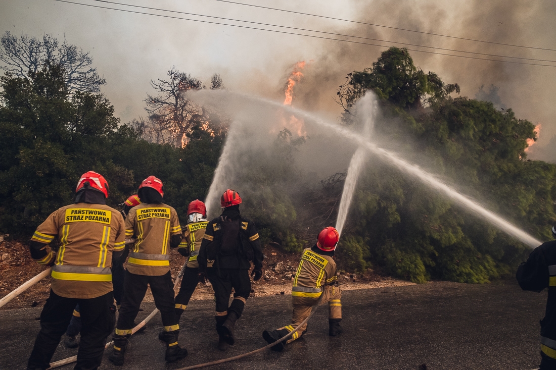 Exhausting fire
