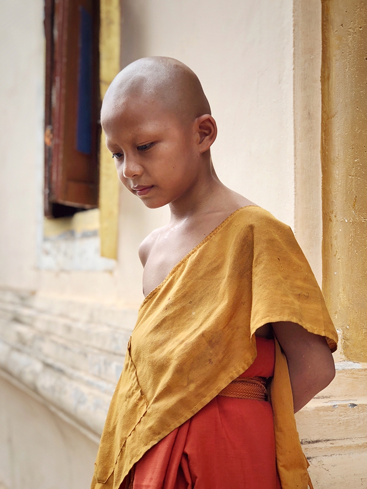 Monk in Quiet Contemplation