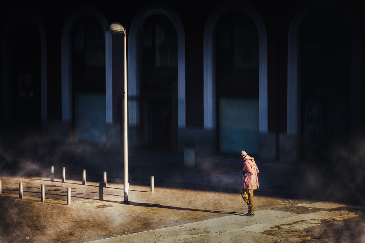 Walking with phantasmagorical shadows