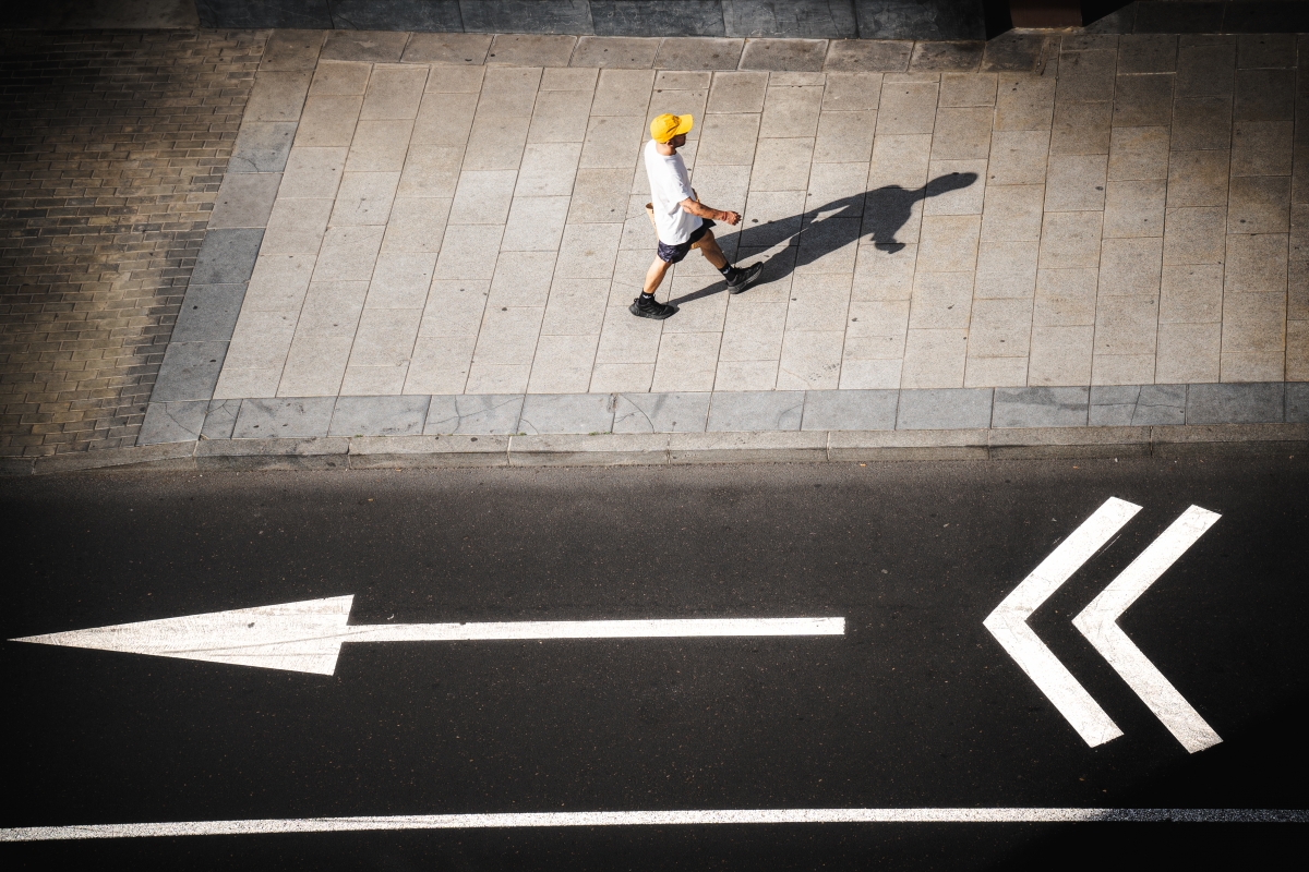 Walking with phantasmagorical shadows