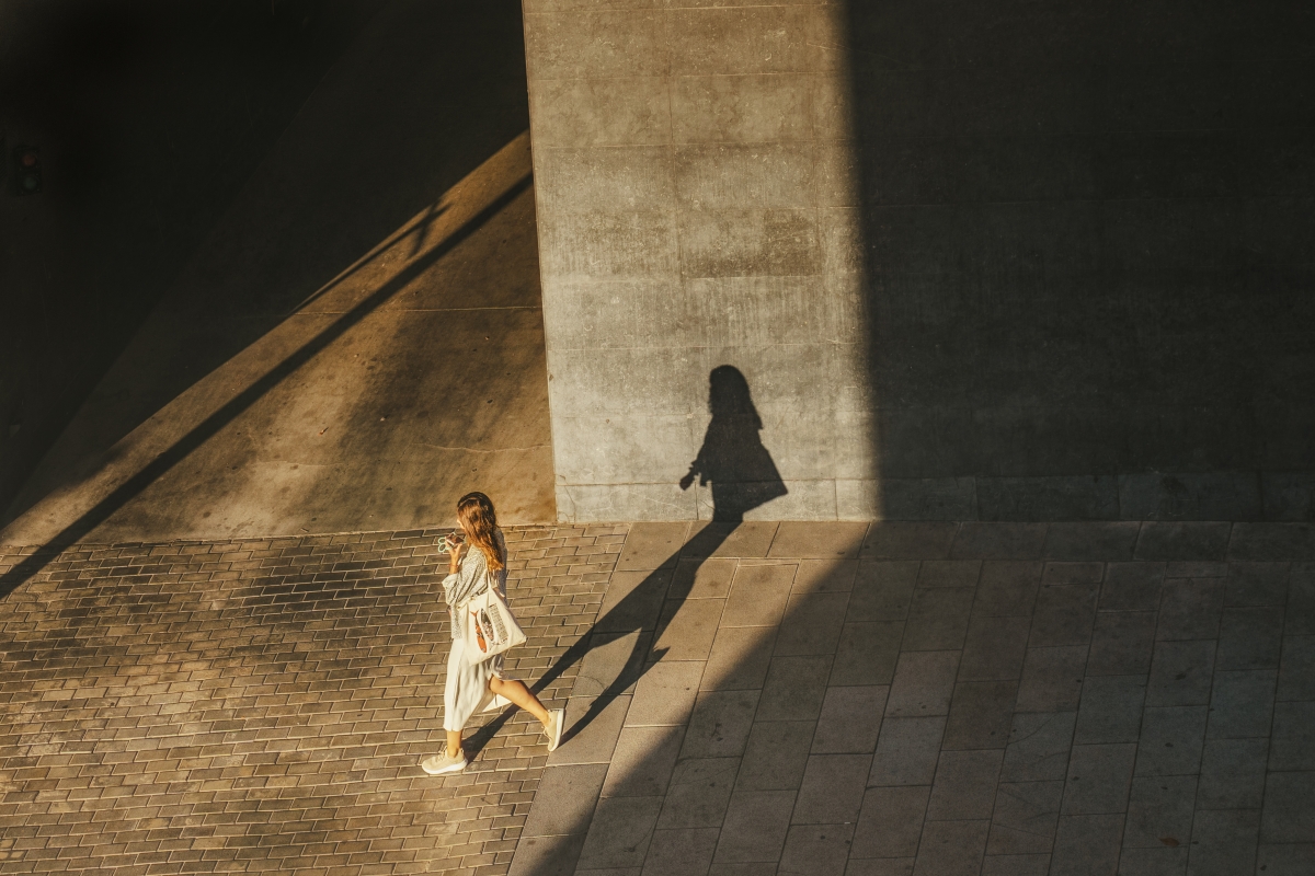 Walking with phantasmagorical shadows
