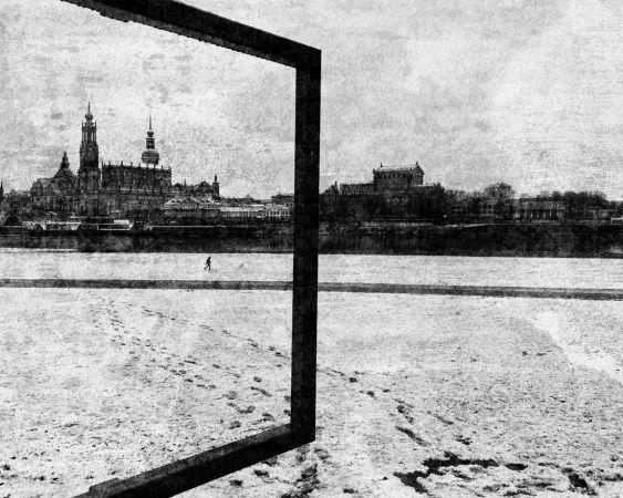 Winter view of Dresden's Old Town
