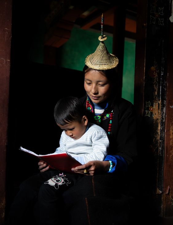 Mother & Son in Laya